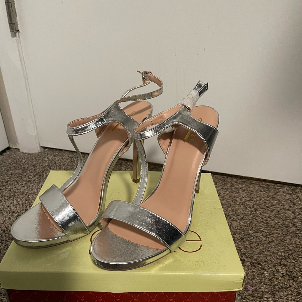Silver heels